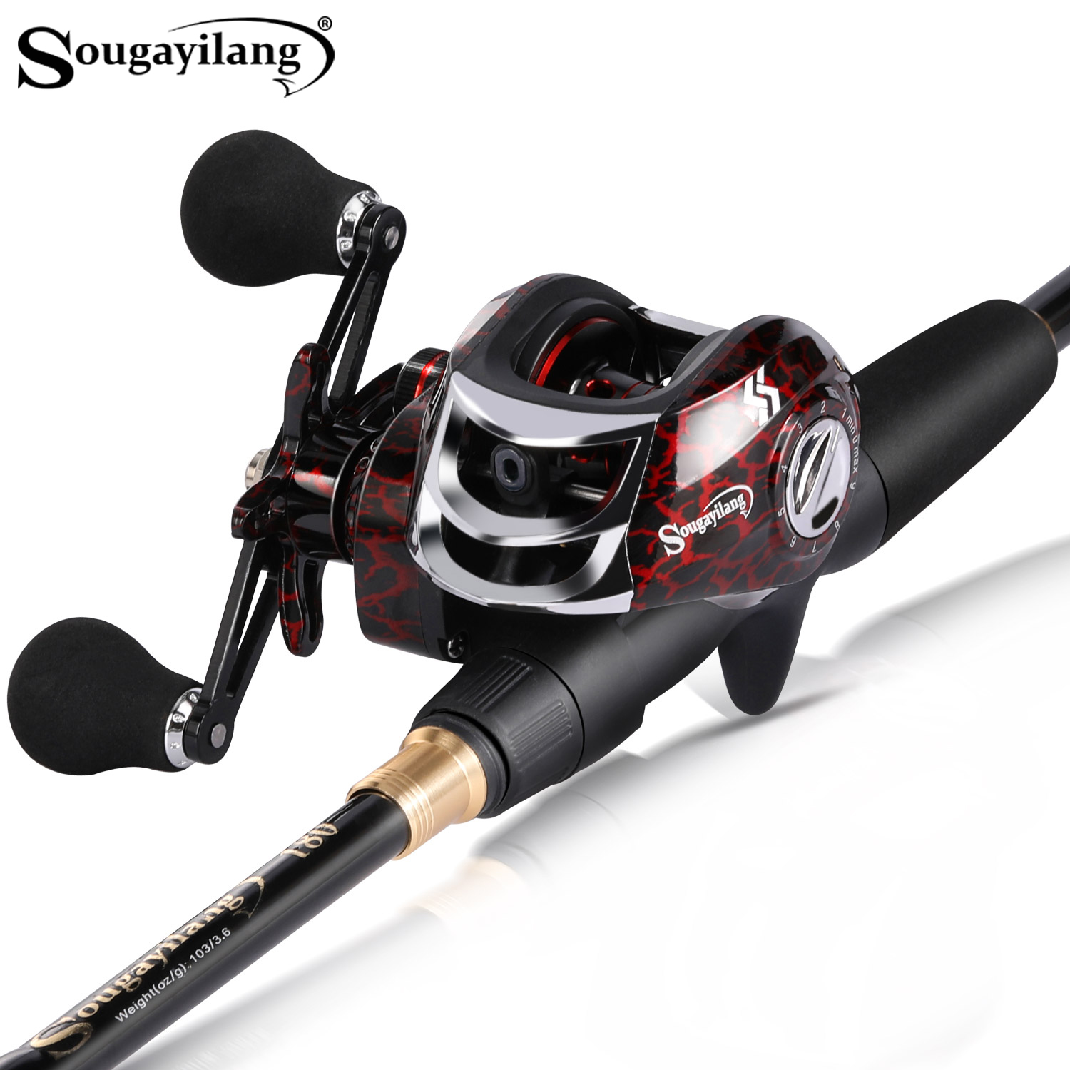 Spincast Reel - Sougayilang 1.8-2.4m Casting Fishing Combo Telescopic
