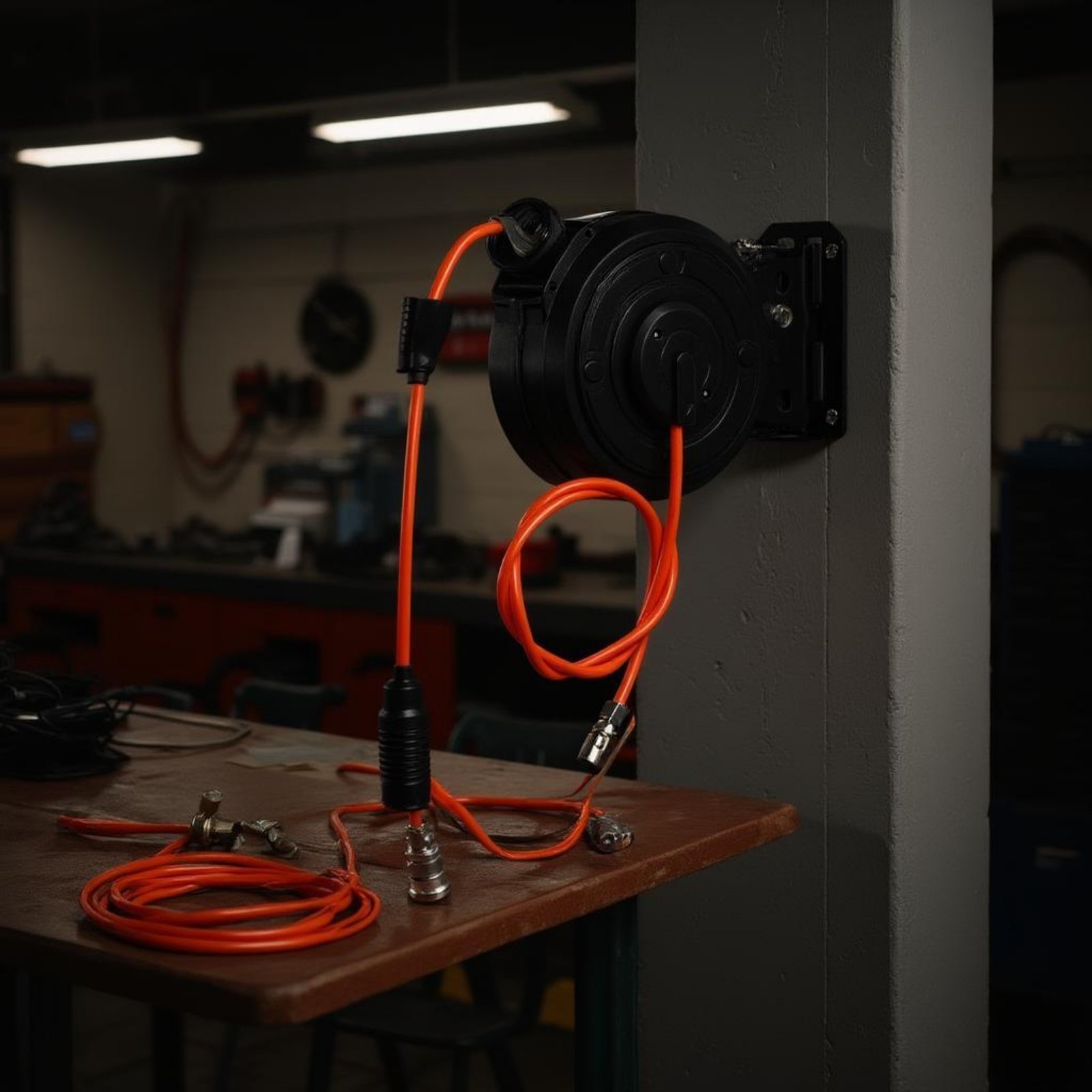 Retractable Air Hose Reel Self - огляд і ціна Electric Reel