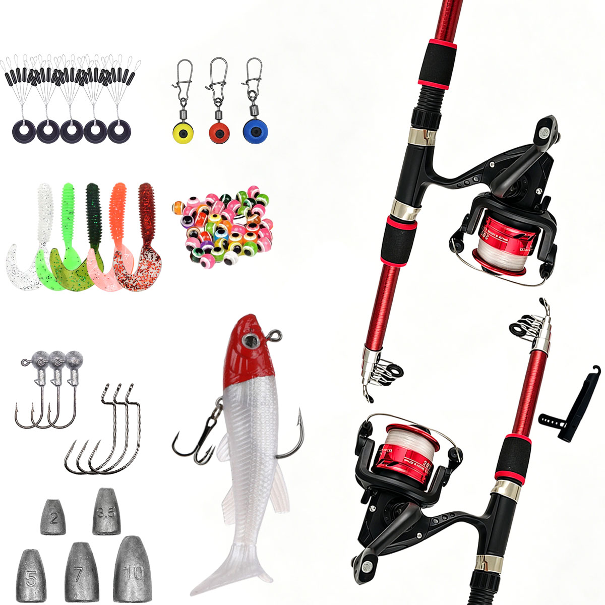 Spinning Fishing Rod and Reel  - огляд і ціна Spincast Reel